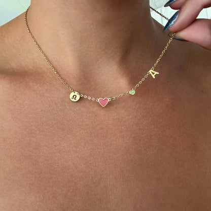 Collar de Charms Espaciales en Oro 18K