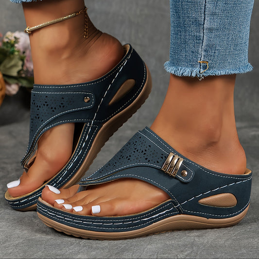 Cadiz – Sandalias cómodas con plataforma y tira elástica