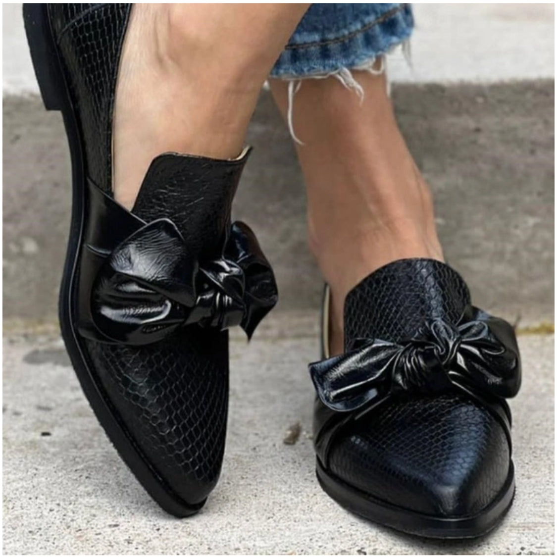 AlvaStockholm™ – Mocasines con detalle de moño