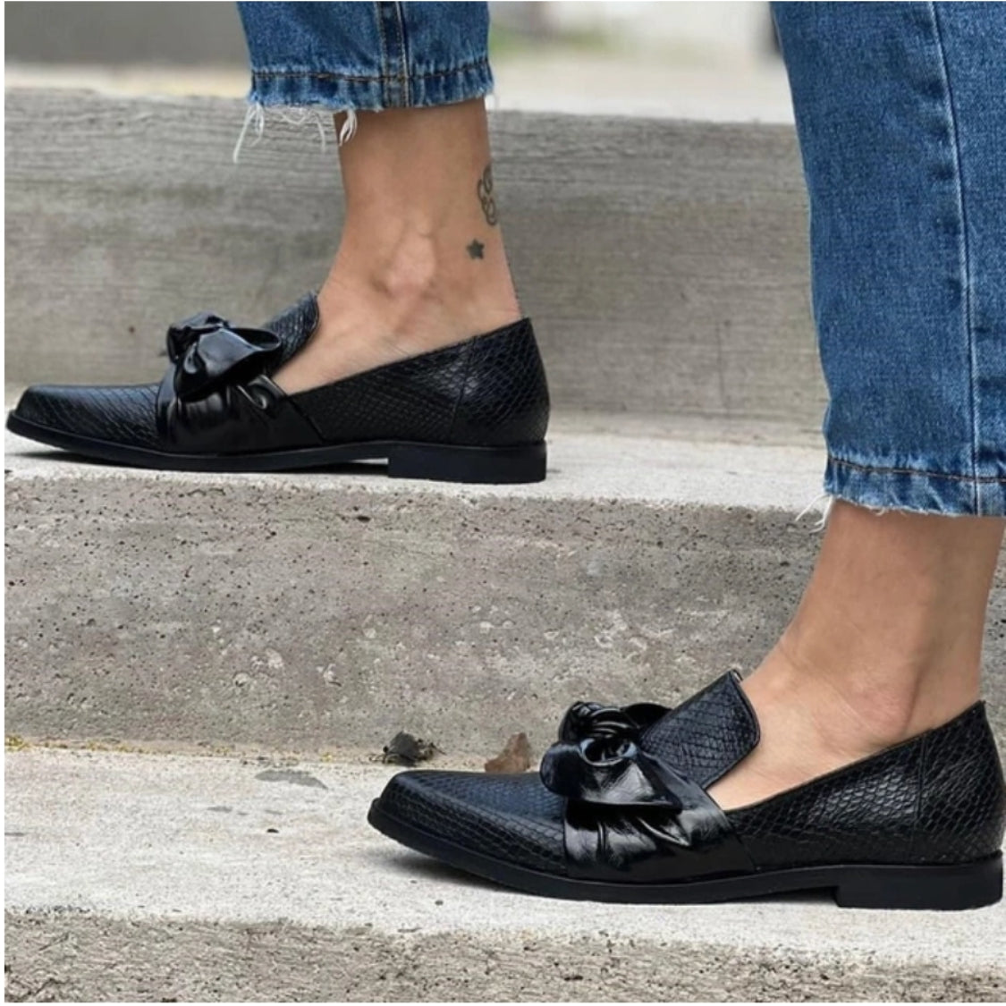 AlvaStockholm™ – Mocasines con detalle de moño