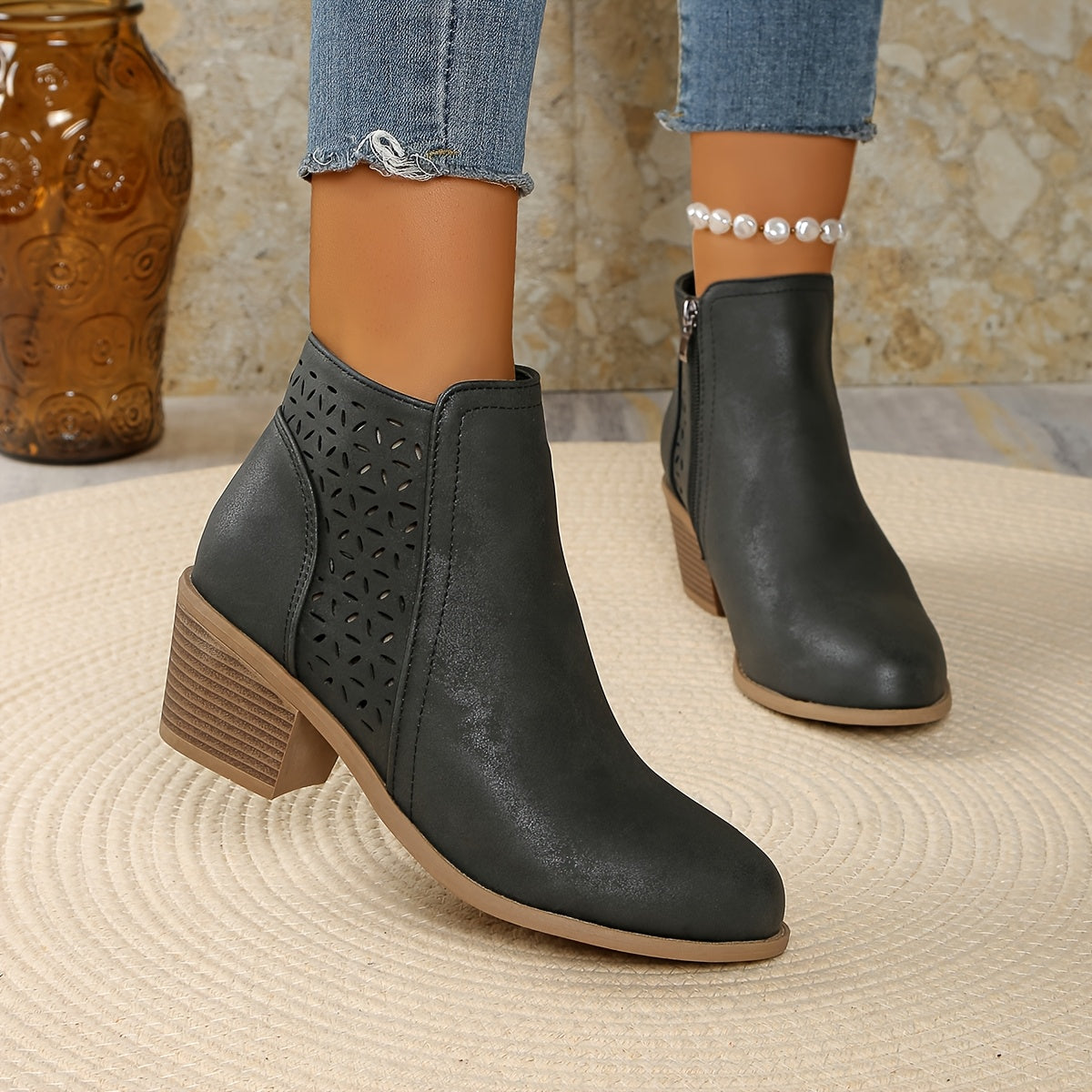 Léonie™ – Botas de cano curto respiráveis com conforto duradouro