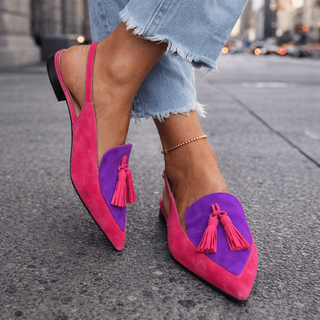Lorena – Sandalias con tiras y flecos