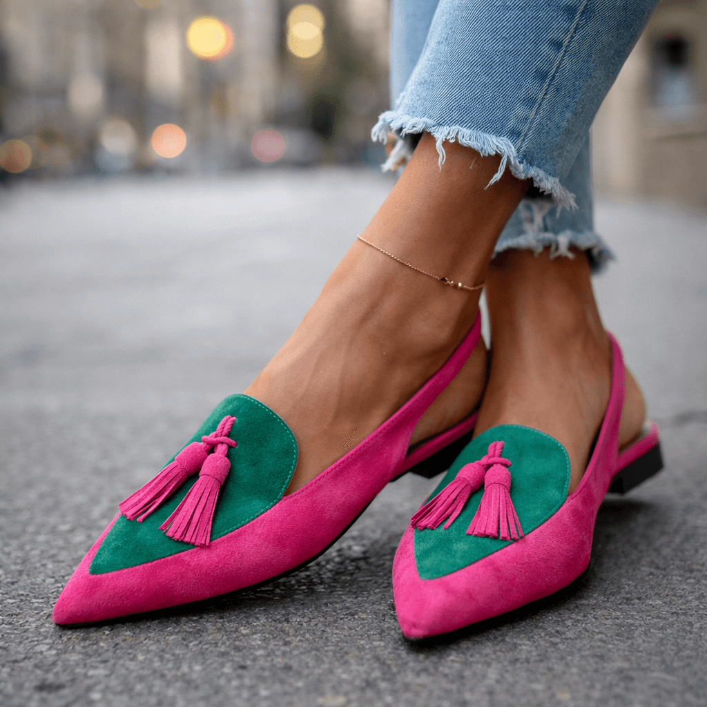 Lorena – Sandalias con tiras y flecos