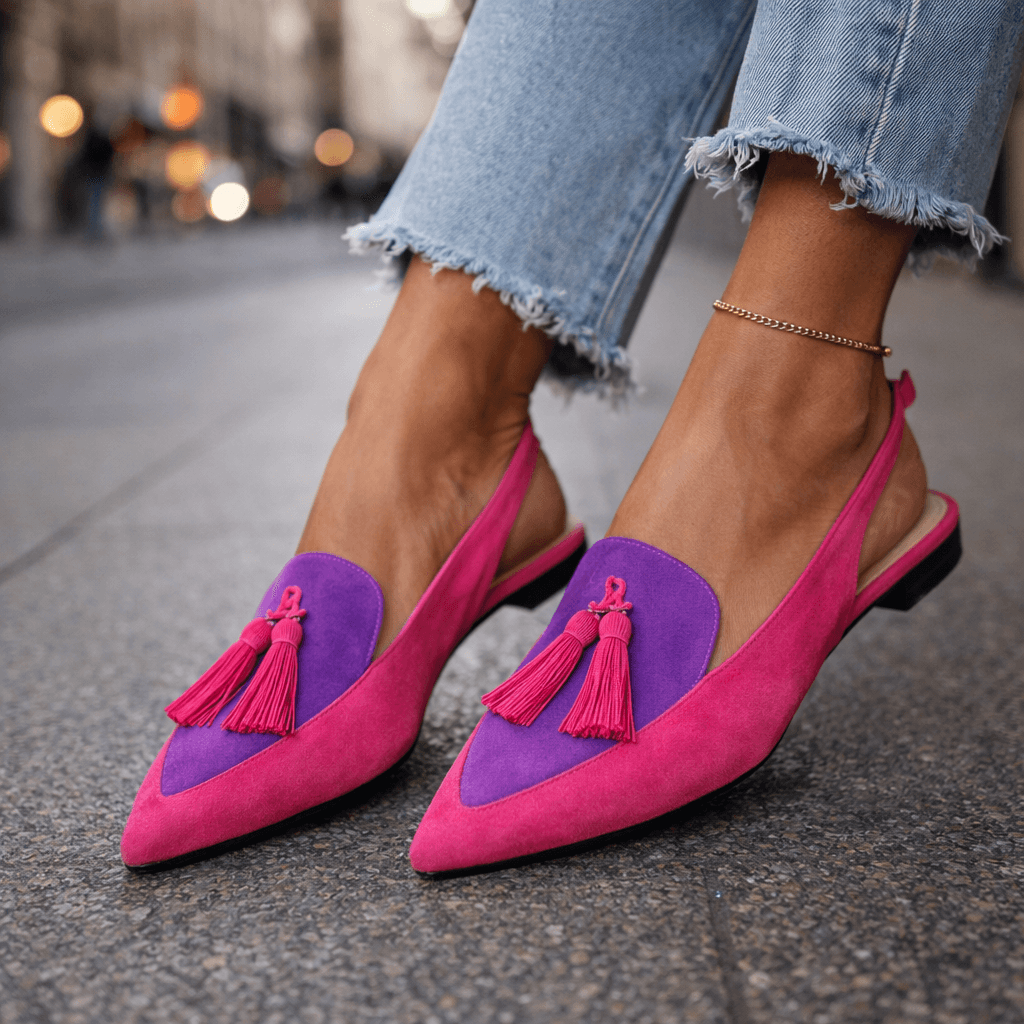 Lorena – Sandalias con tiras y flecos