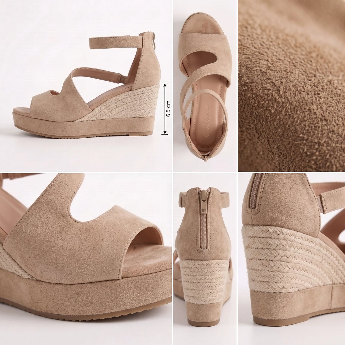 Monica | Letní espadrilkový klínek se sponou pro ženy