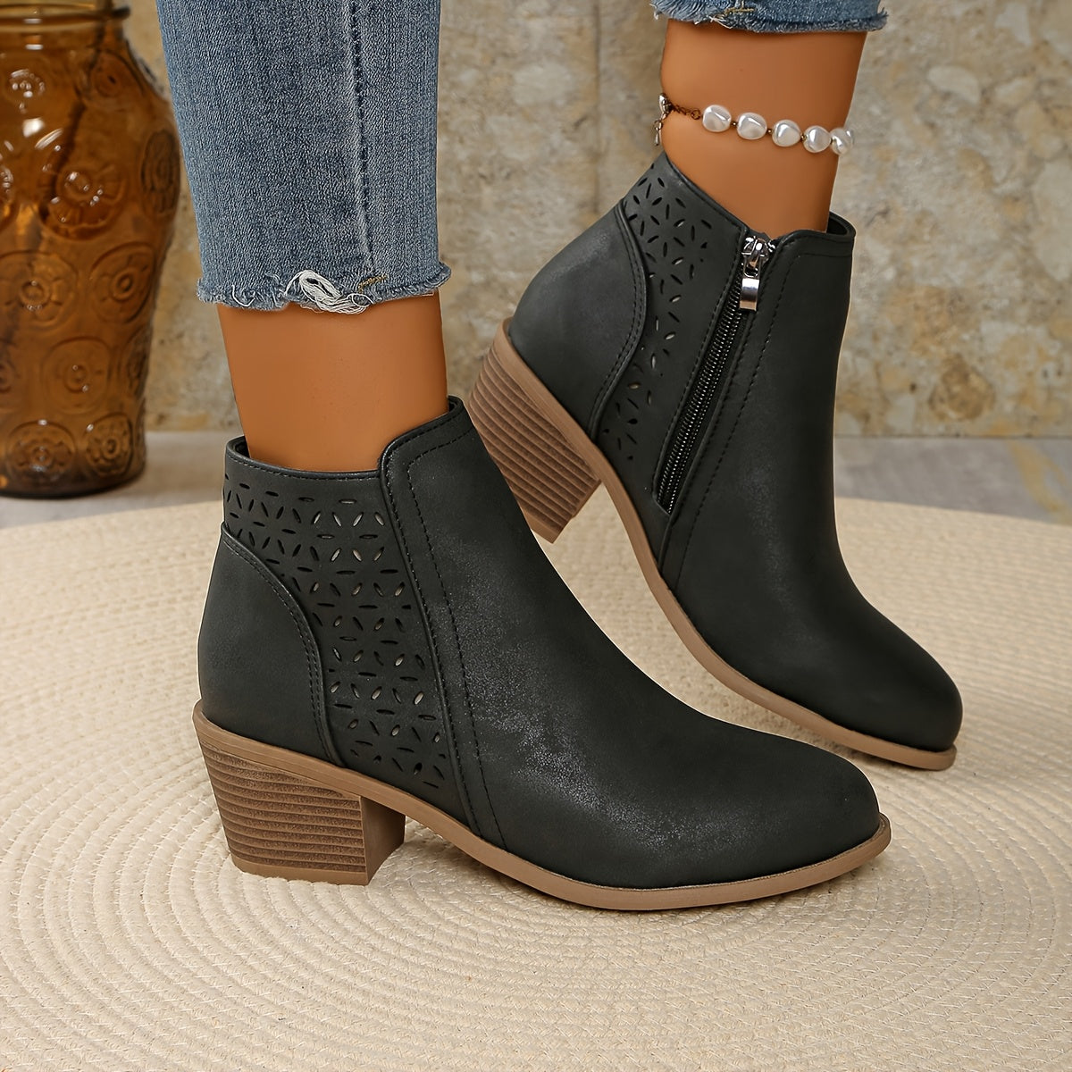 Léonie™ – Botas de cano curto respiráveis com conforto duradouro